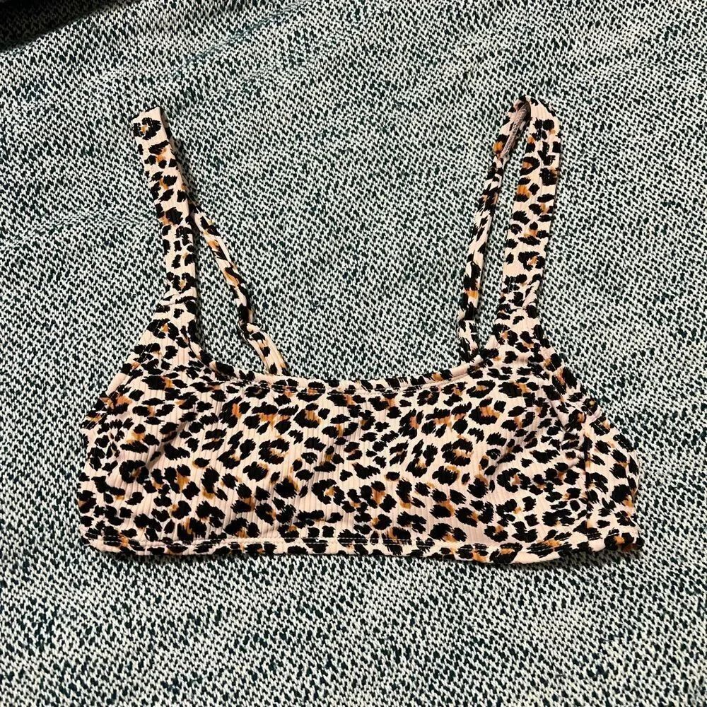 Xhilaration target small swimsuit top cheetah print top